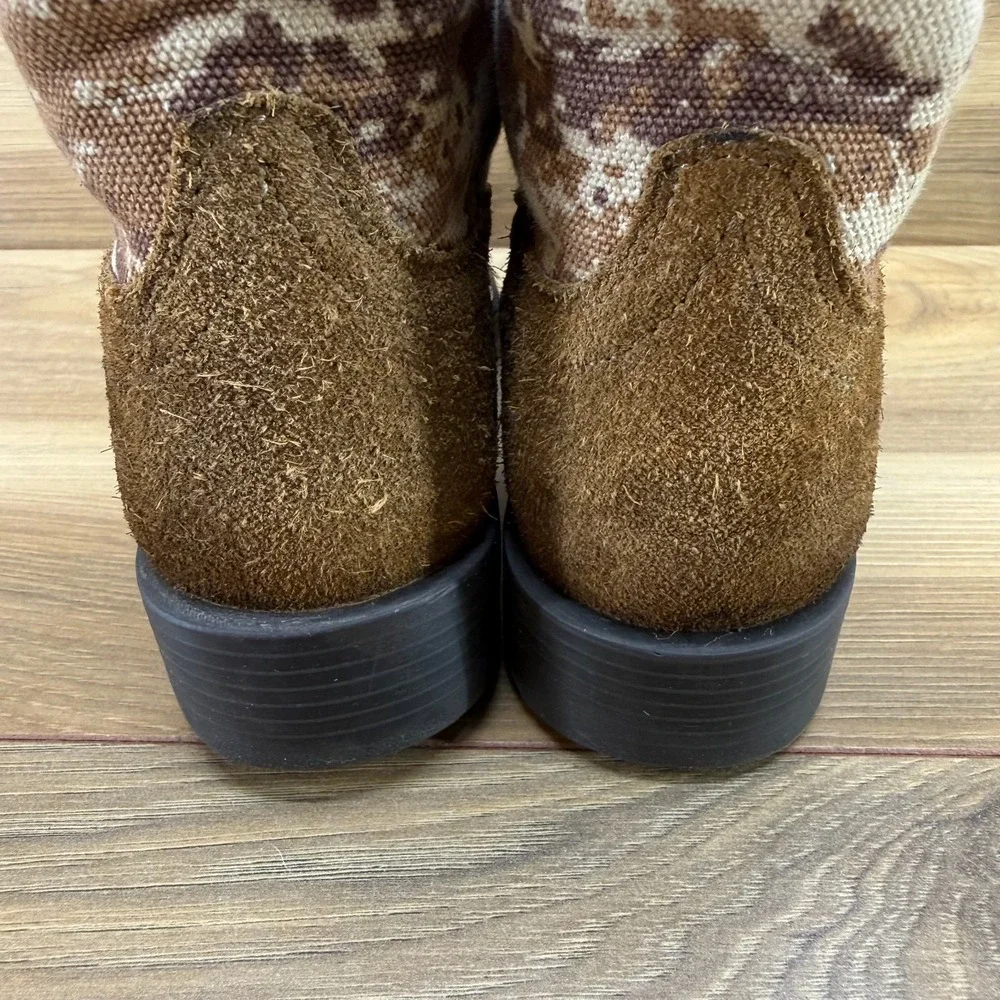 ARIAT Patriot Western Boots Little Boys Kids 11 Brown Camo American Flag